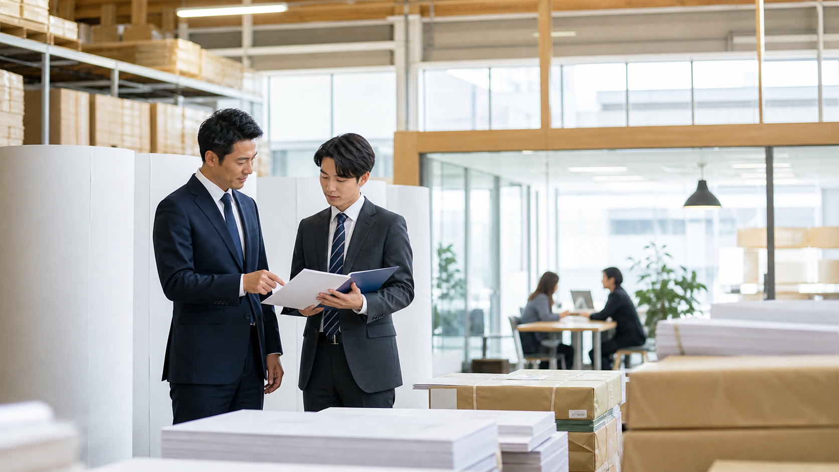 紙卸M&A総合センターとは - 紙卸業界の事業承継とM&Aを表すアイキャッチ画像
